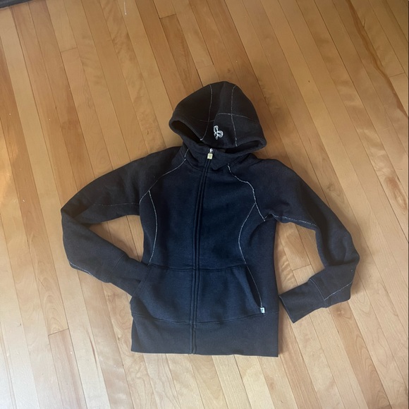 Aritzia Charcoal Grey Zip Hoody - Picture 1 of 3